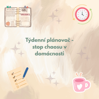 Týdenní plánovač pro rodinu - digitální produkt